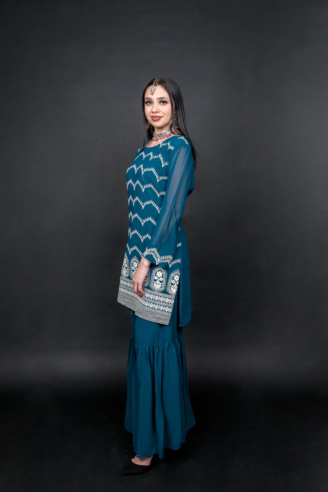 Readymade Blue Sharara Suit, Pakistani Dress, Eid Salwar Kameez, Party Wear  Suit. Jaggo & Mehndi Special Suit Sr-1453. Gift for Her UK, US, - Etsy Hong  Kong