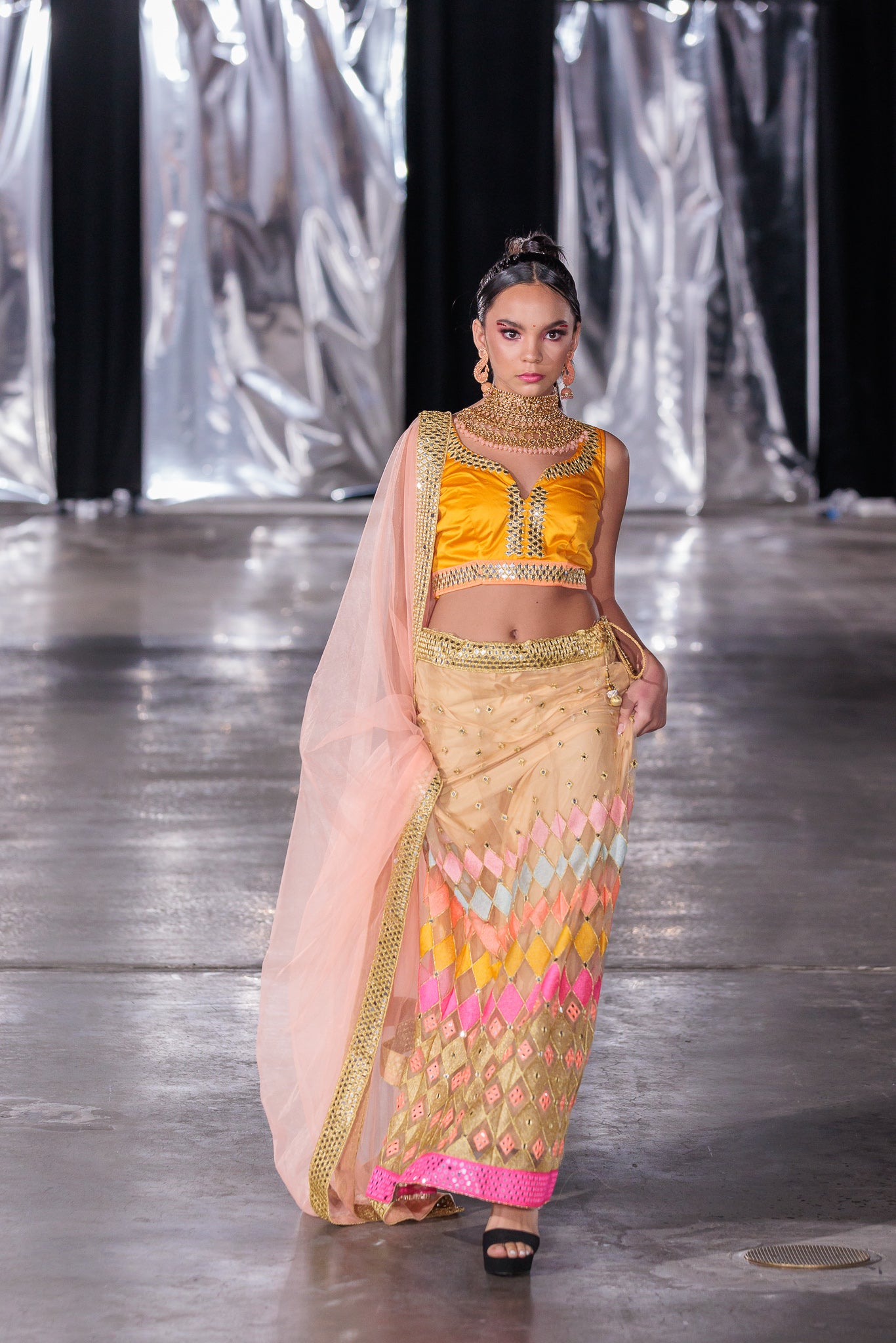 Yellow Color Navratri Collection Designer Lehenga Choli With Koti :: MY  SHOPPY LADIES WEAR