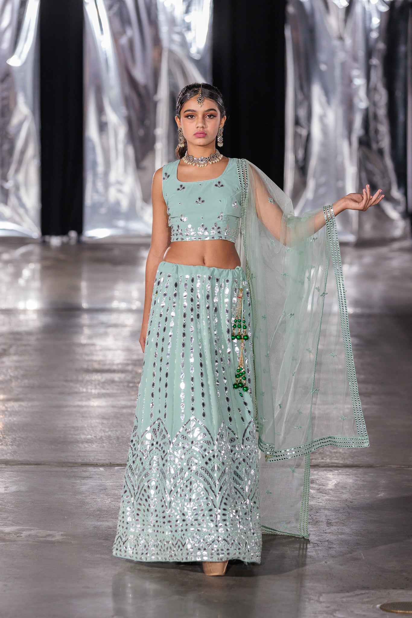 Maroon Mulmul with gotta work Lehenga Set | Fairytale dress, Lehenga,  Lehenga designs