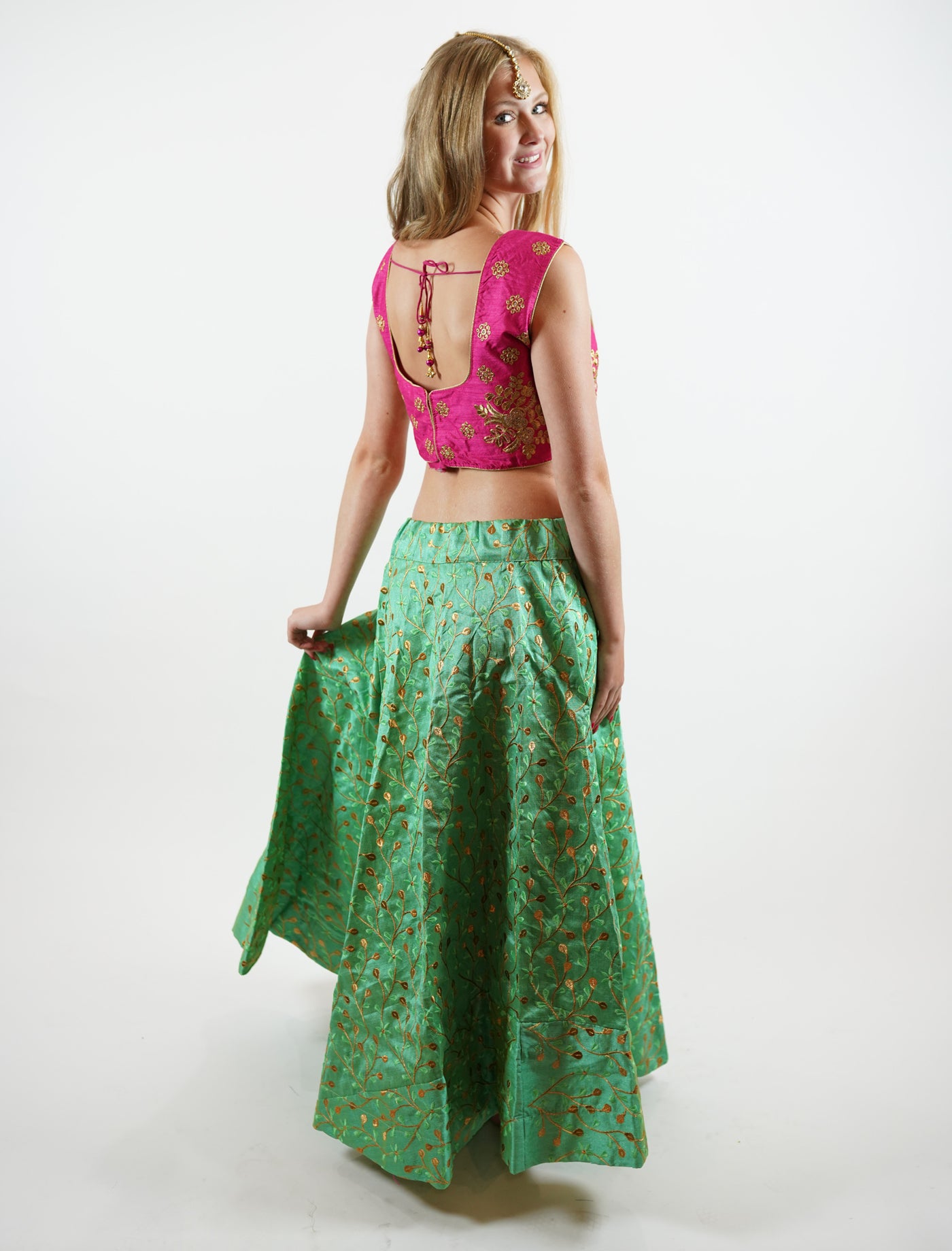 Nena Fashion Women's Silk Semi-stitched Lehenga Choli (diwali  yellow_Yellow_Free Size) : Amazon.in: Fashion