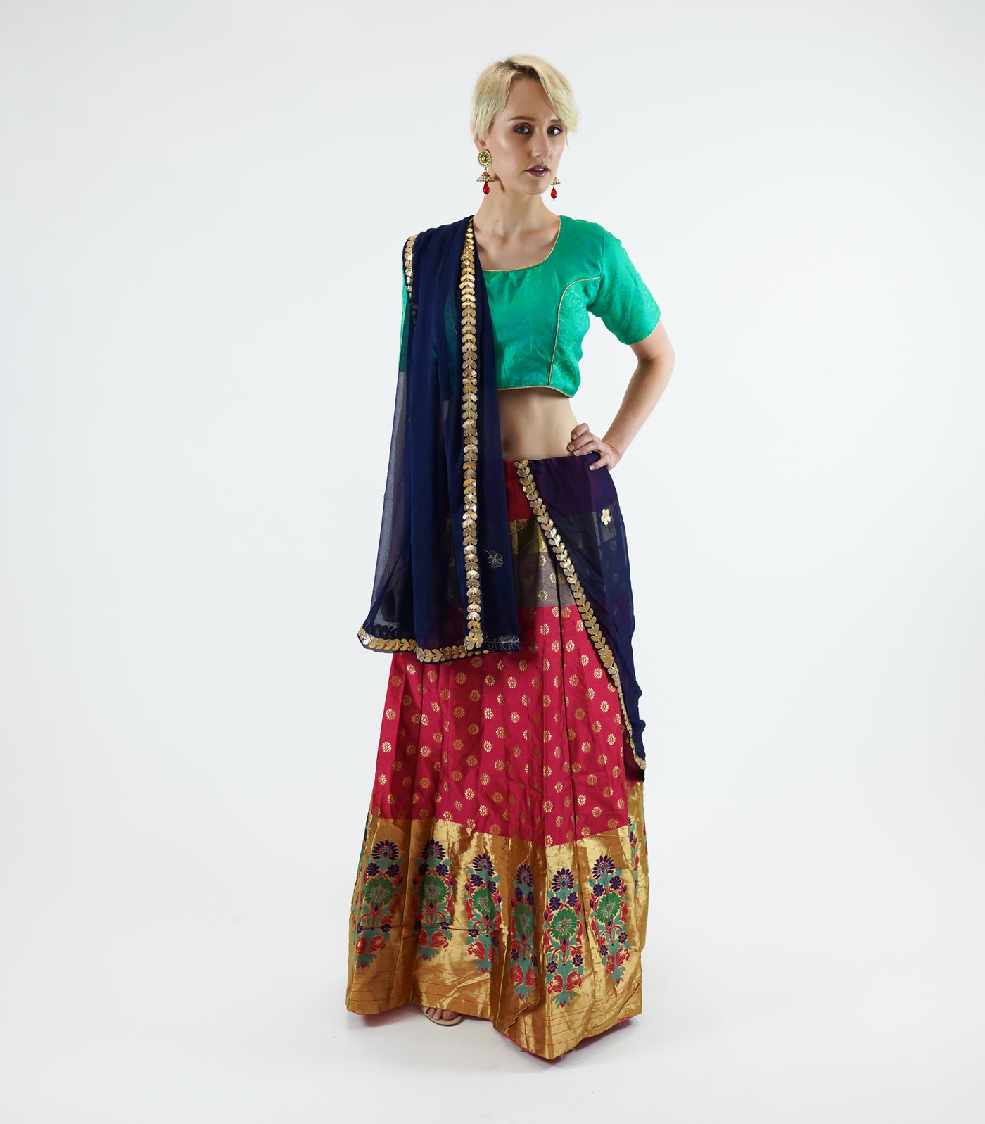 Amazon.com: Indian Blue Rayon Navratri Festival Lehenga Stitched Chanya  Choli Dress 1630 (XS, BLUE) : Clothing, Shoes & Jewelry