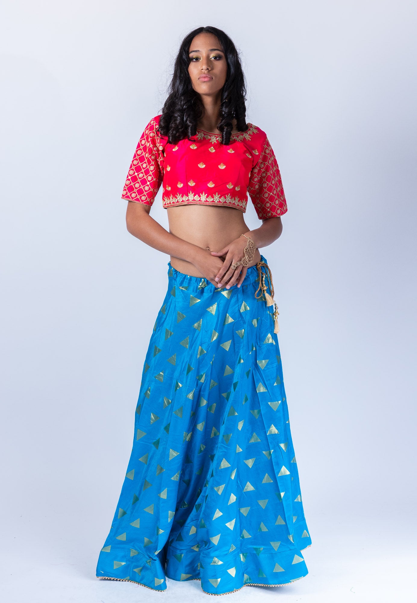 Buy Blue Reception Lehenga Choli Online At Zeel Clothing