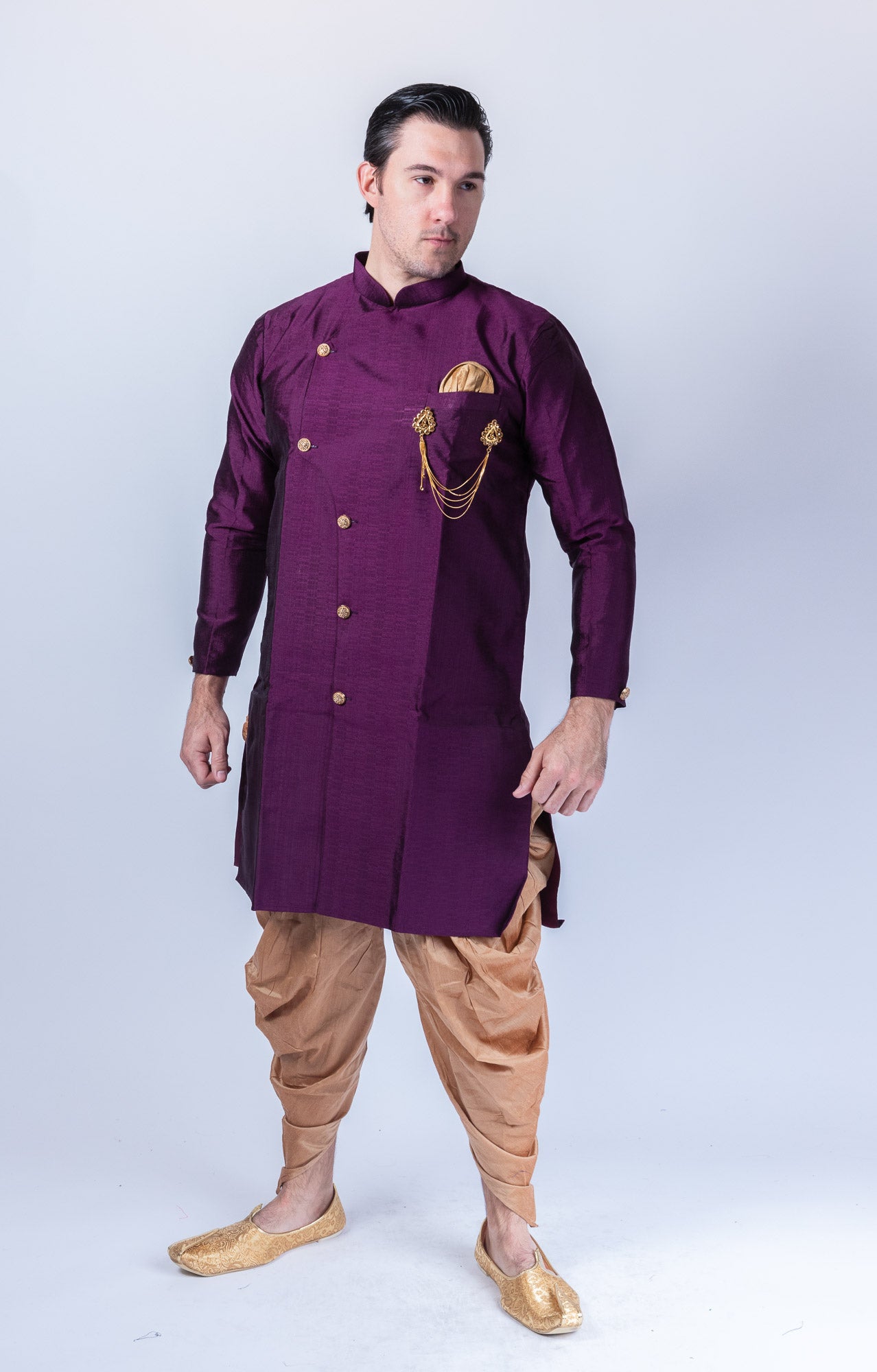 Fascinate Jacquard Fabric Italian Indo Western In Grey Color | Sherwani for  men, Jacquard jacket, Mens sherwani