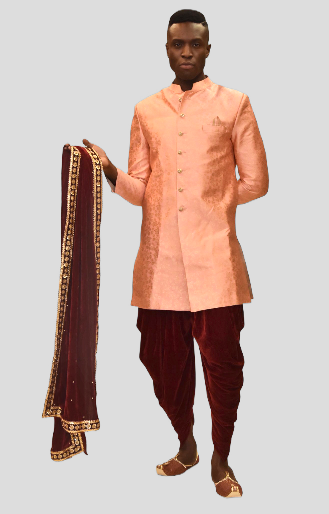 Printed sherwani clearance